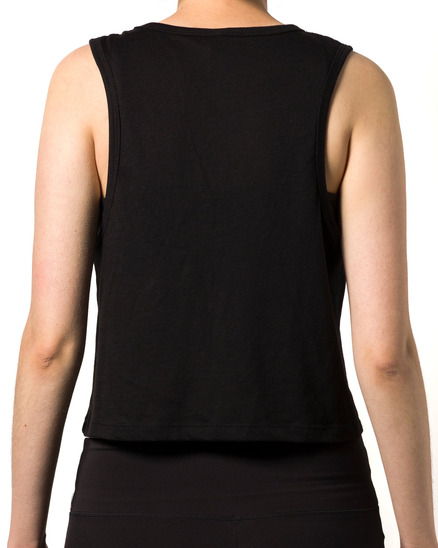 Beyond - Blue On Black Crop Top